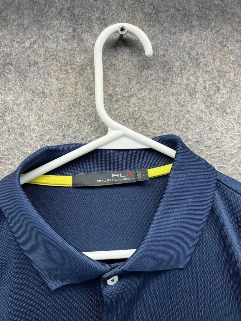 RLX Ralph Lauren Polo Shirt Men Large Blue Colorblock Valspar Championship Golf